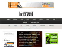 Tablet Screenshot of harlemworldmag.com